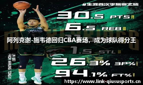 阿列克谢-施韦德回归CBA赛场，成为球队得分王